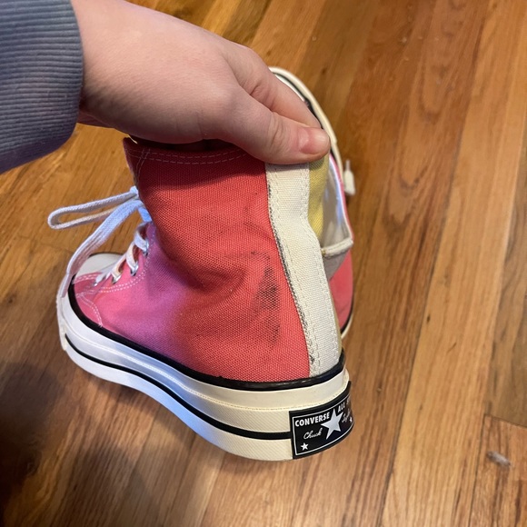 Converse Chuck Taylor, pink and yellow, Size 8W or 6M - Picture 7 of 11